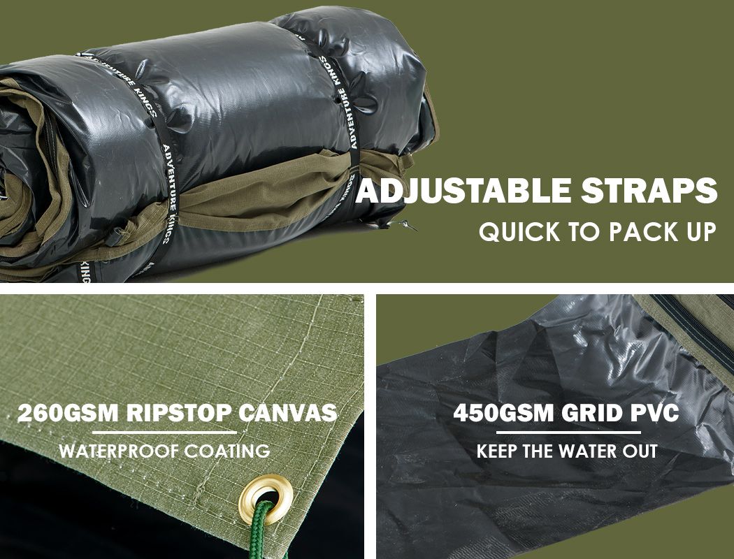 Kings Kwiky Canvas Single Swag 4WD Dome Tent Waterproof Mattress Outdoor Camping eBay